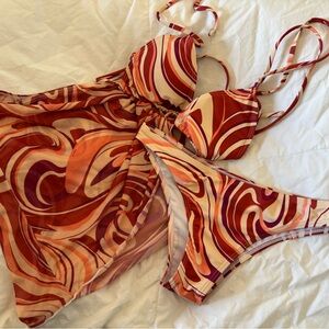 Three piece swimsuit